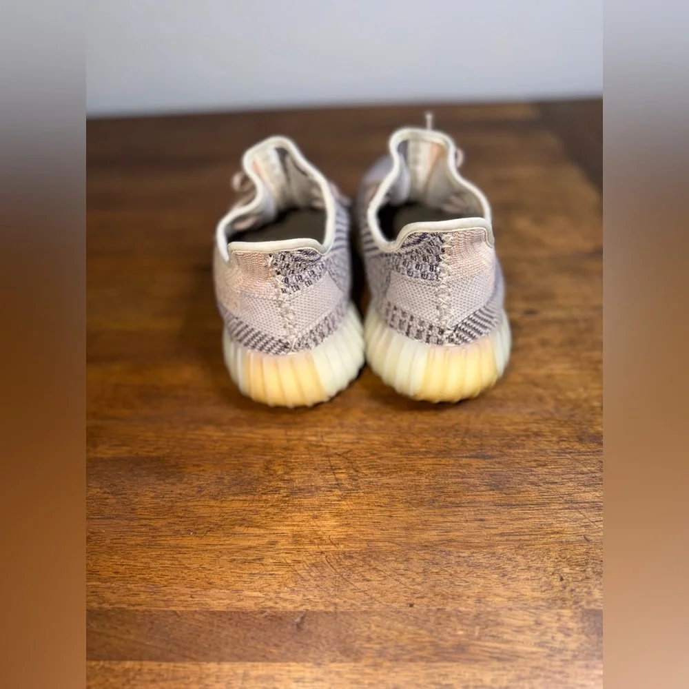 Yeezy x Adidas Boost 350 V2 Ash Pearl Multicolor Knit Fabric Sneakers